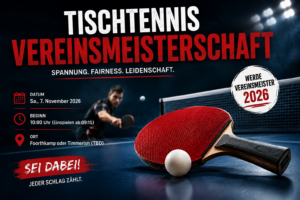 Vereinsmeisterschaften @ Hallen Foorthkamp oder Timmerloh (TBD)